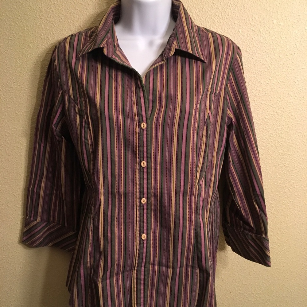 Purple button down shirt 